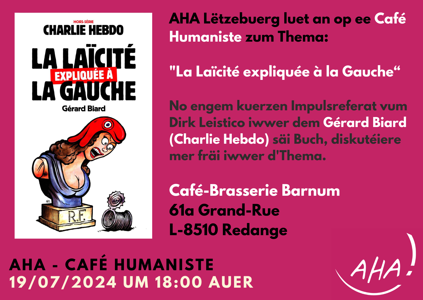 Café Humaniste 2024 07 19