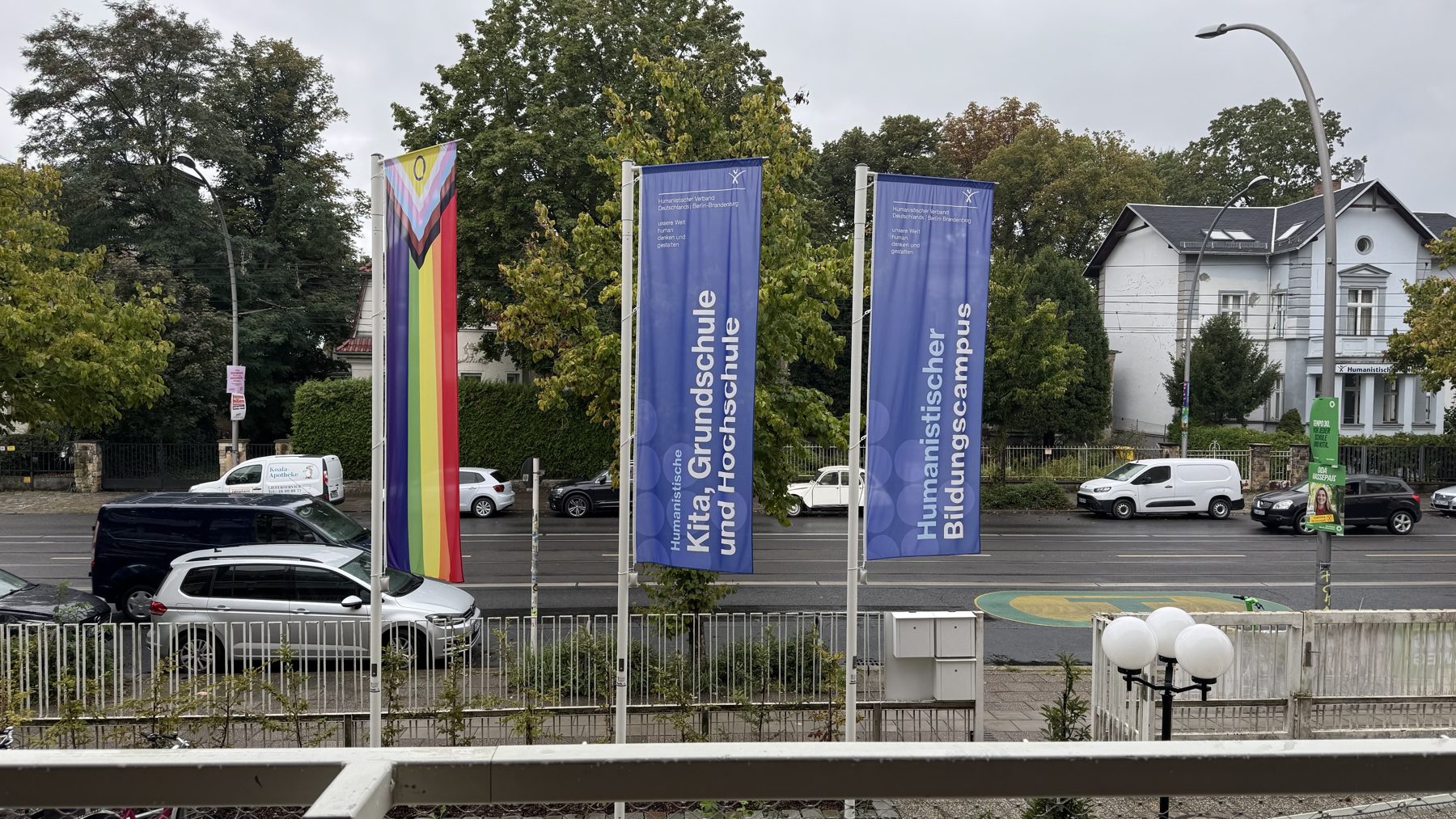 The Humanistischer Bildungscampus in Pankow, which brings together a nursery, a primary school and the Hochschule.