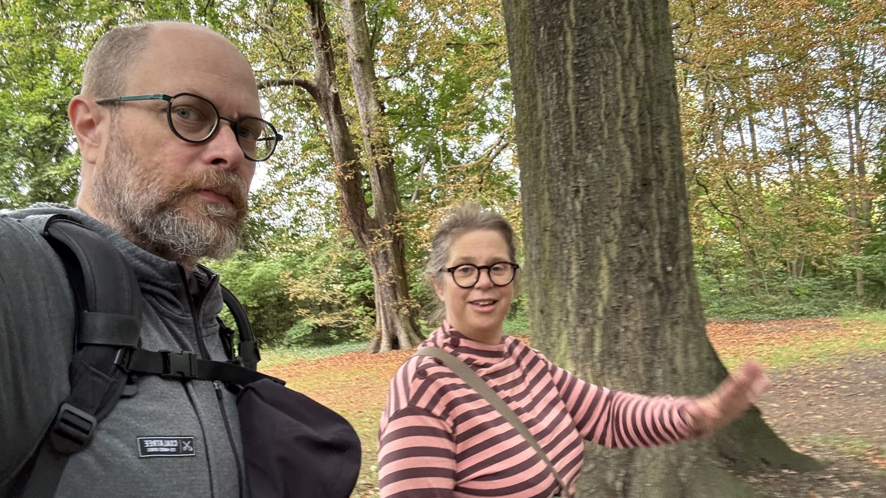 Bob Reuter and Tanja Frank in Pankow on the first morning of the seminar.